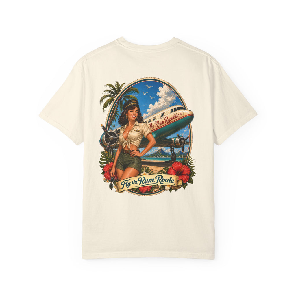 Fly the Rum Route — Vintage Aviator T-Shirt | The Rhum Republic®