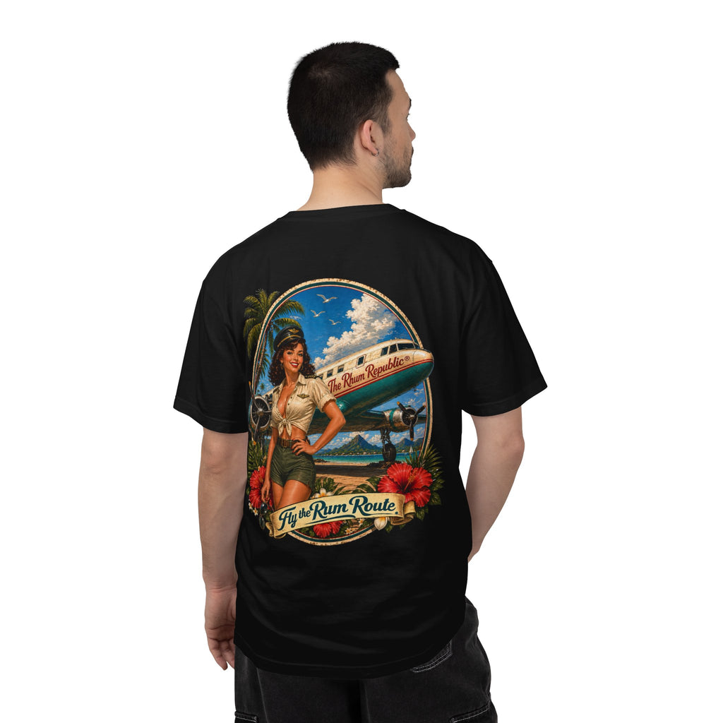 Fly the Rum Route — Vintage Aviator T-Shirt | The Rhum Republic®