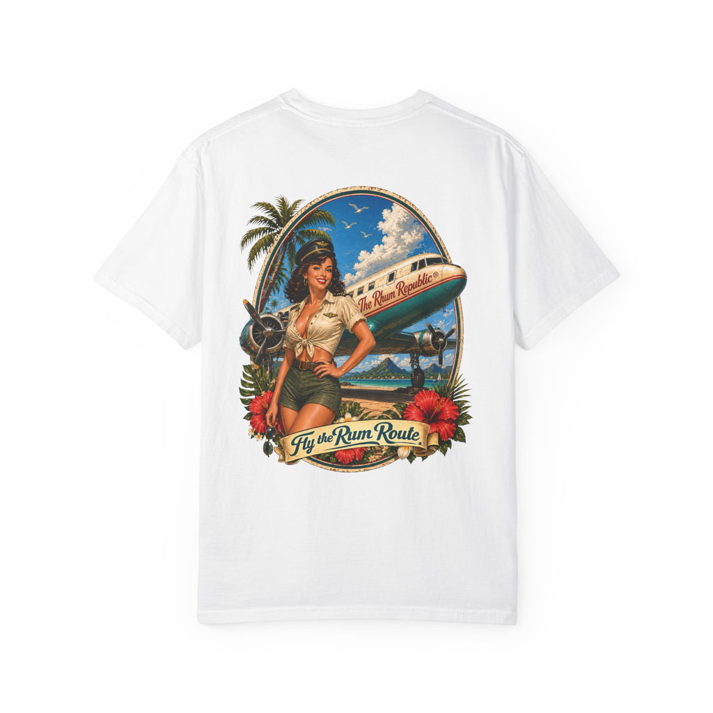 Fly the Rum Route — Vintage Aviator T-Shirt | The Rhum Republic®